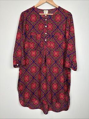 fig and flower Pink & Purple Printed Tunic